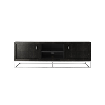 Raphia TV Unit Black Shagreen