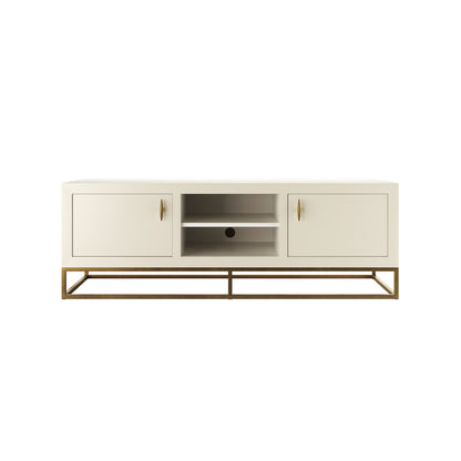 Raphia TV Unit Ivory Shagreen