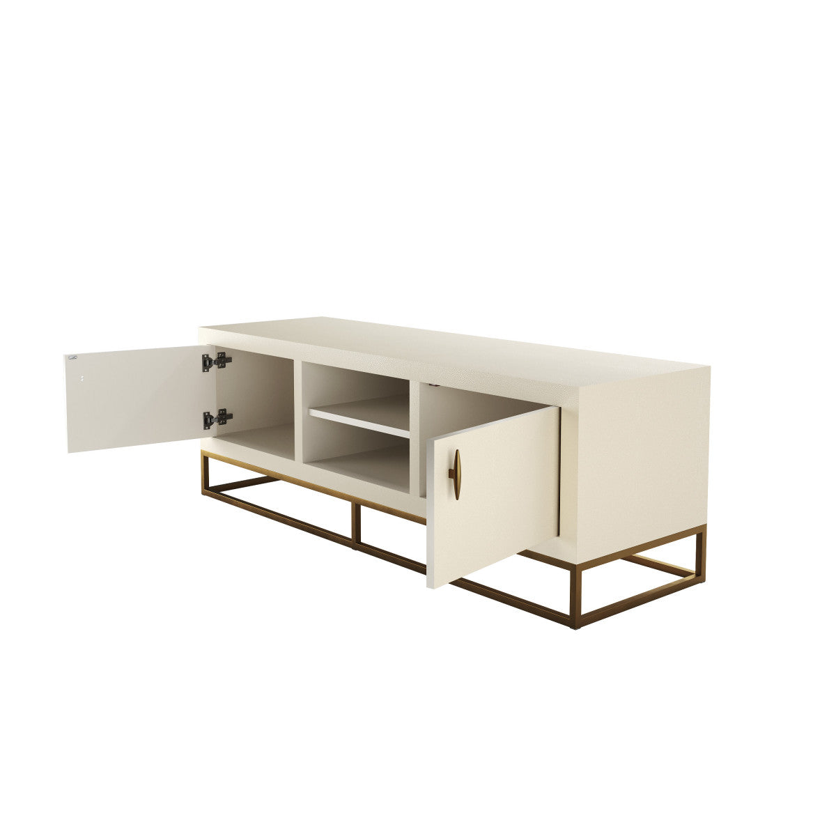 Raphia TV Unit Ivory Shagreen