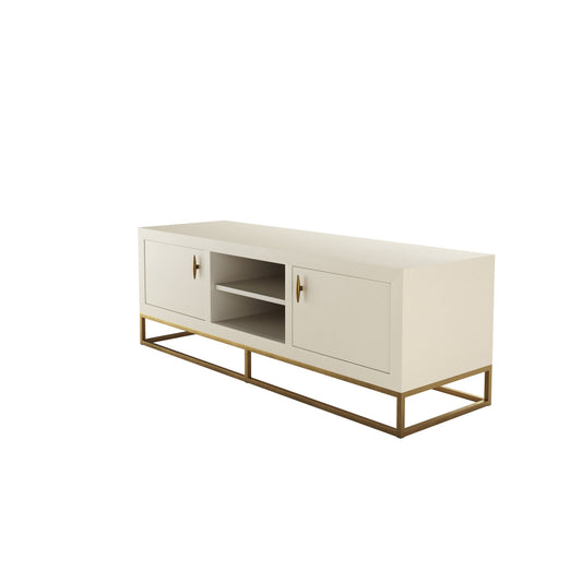 Raphia TV Unit Ivory Shagreen