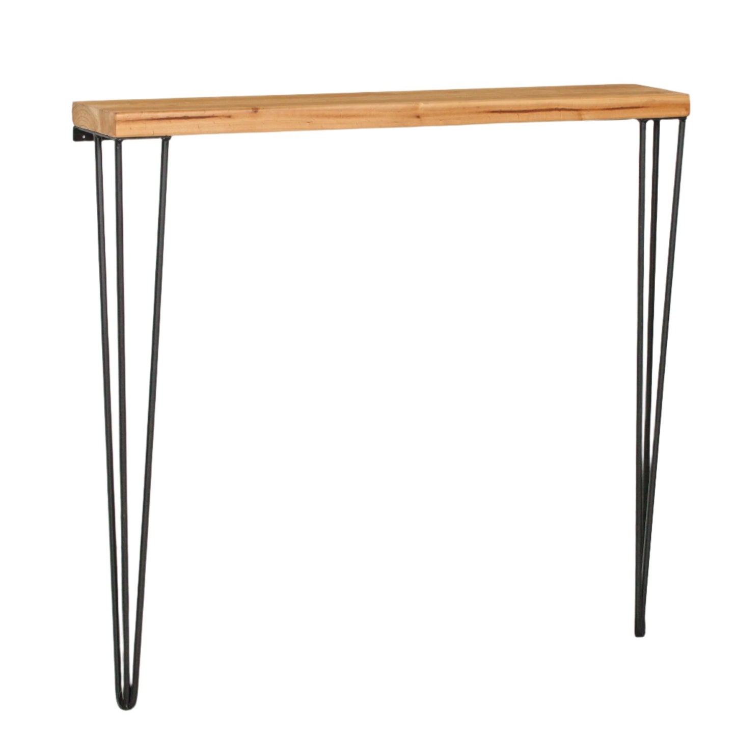 Rustic Wooden Hairpin Hall Table Console 92cm