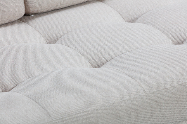 Hudson Sofa Neutral With Wooden Legs