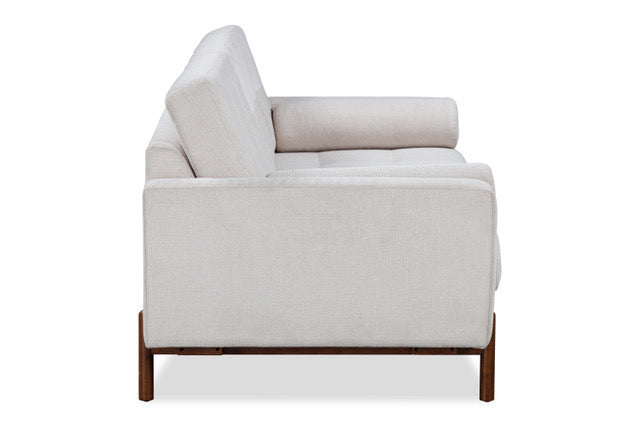 Hudson Sofa Neutral With Wooden Legs