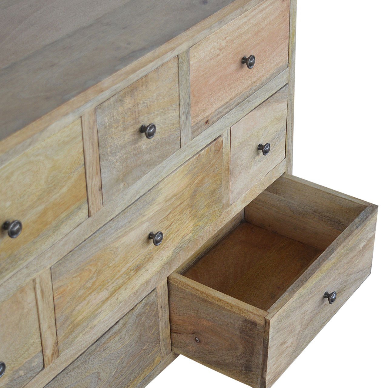 Oak-ish Solid Wood 8 Drawer Chest