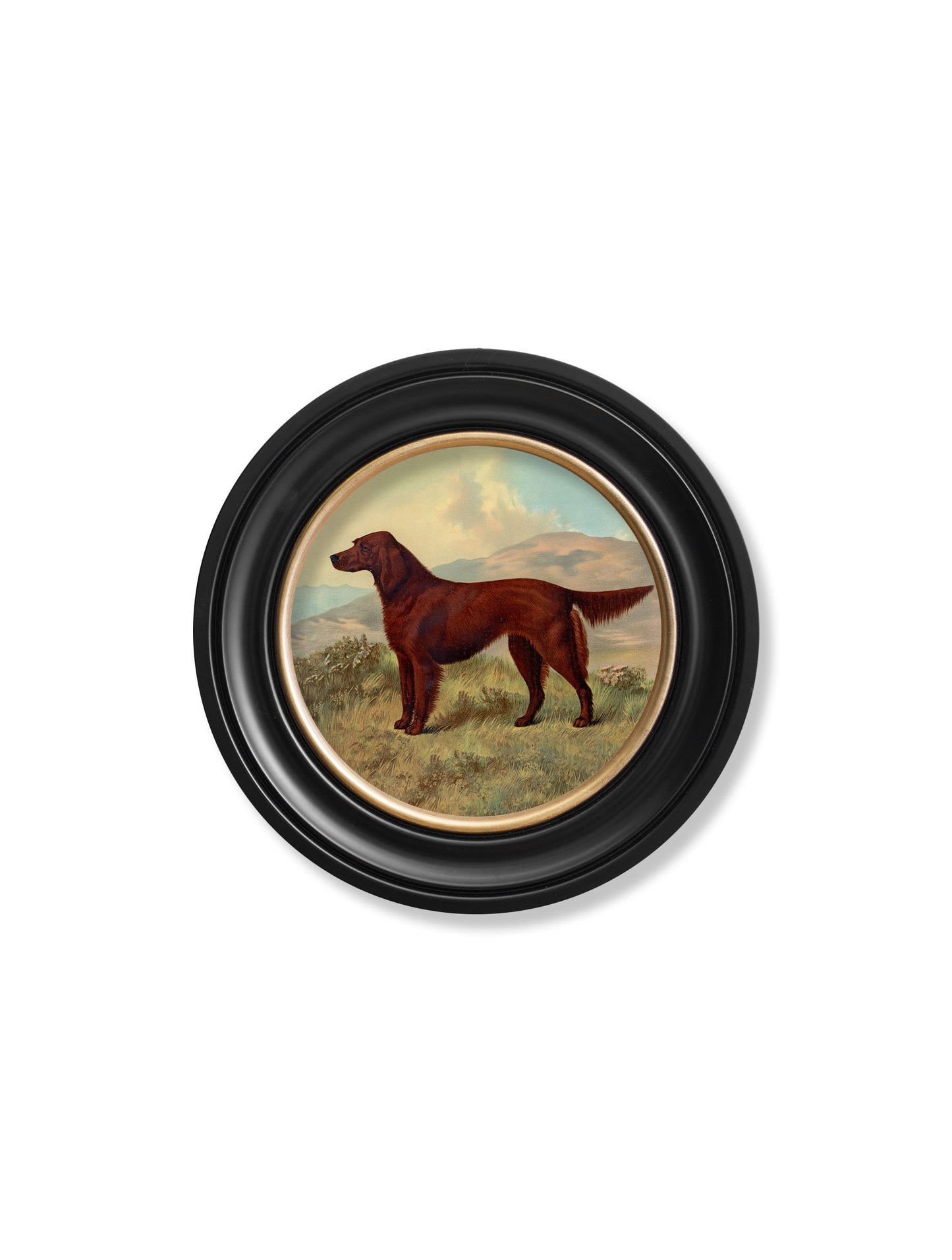 c.1881 Working Dogs - Round Frame