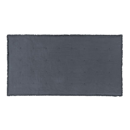 Jaye Cotton Velvet Filled Bedspread Slate