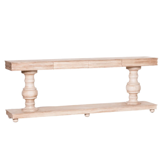 Wooden Console Table with Drawers