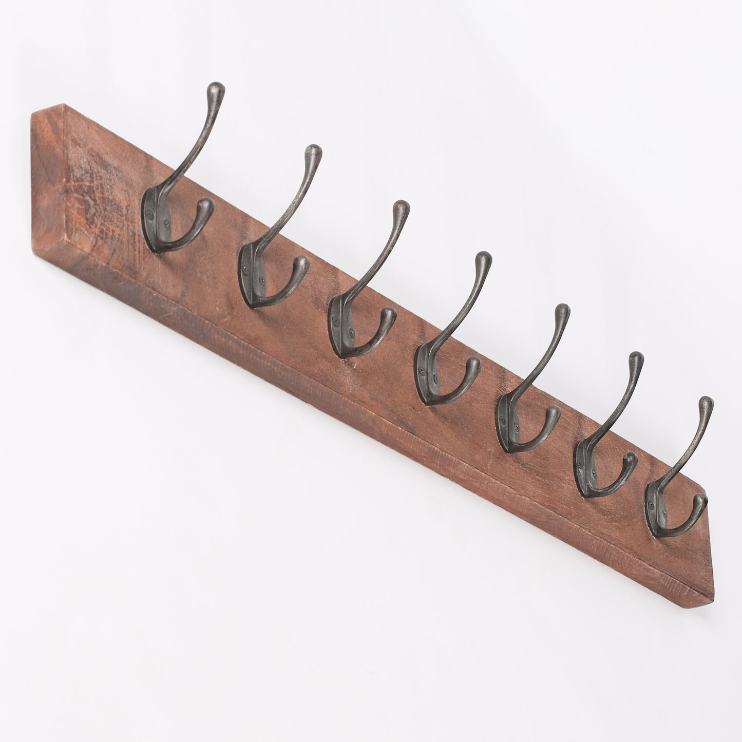 7 Hook 90cm Wooden Coat Hanger