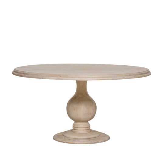 Blanche Wooden Round Dining Table 152cm