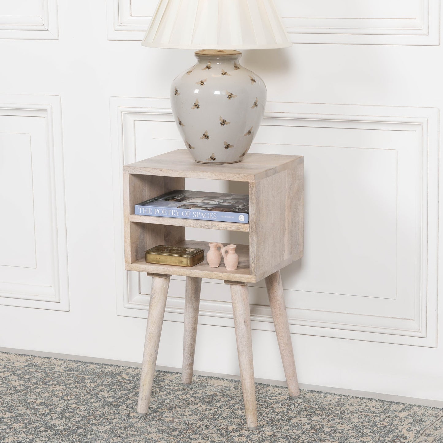 Blanchie Wooden Modern Bedside Table