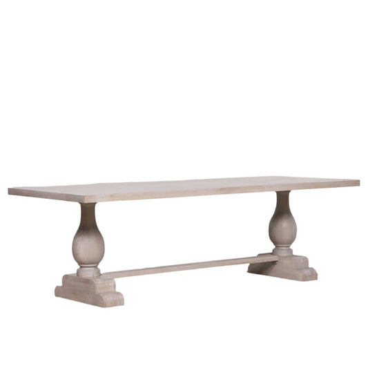 Blanche Wood Rustic Rectangular Dining Table 260cm