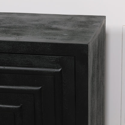 Black Wooden Contemporary Sideboard