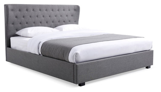 Grey King Size Kensington Ottoman Bed