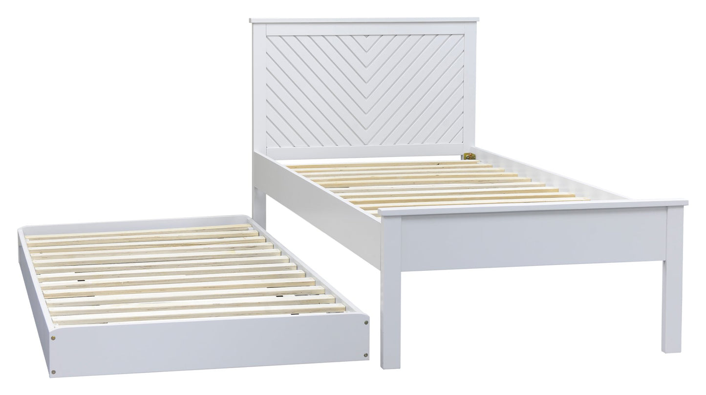 Painted Chevron Guest Bed