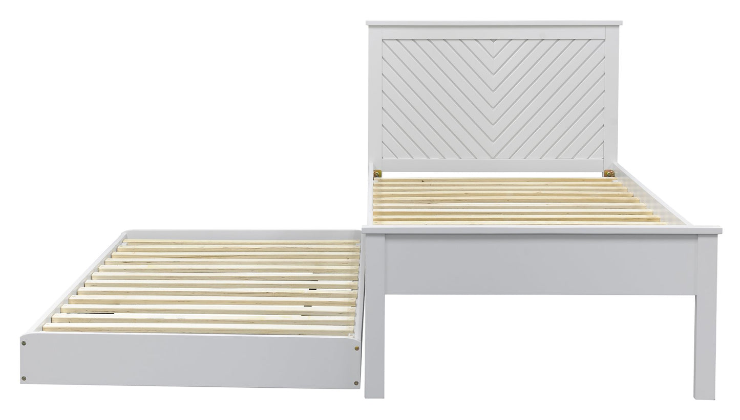 Painted Chevron Guest Bed