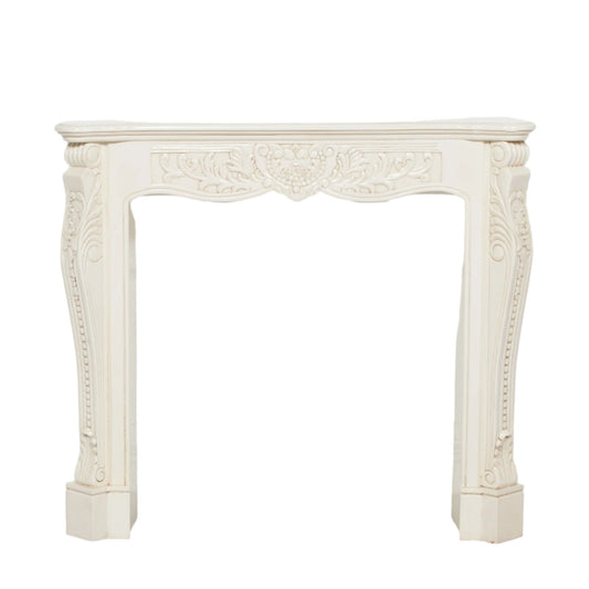 Ivory Aged Carved Fire Surround