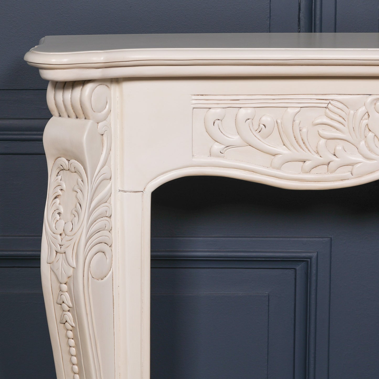 Ivory Aged Carved Fire Surround