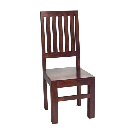 Dockland Dark Mango Slat Back Chair (Sold in Pairs)