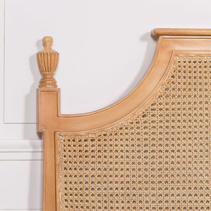 French Rattan Headboard 5ft King Size