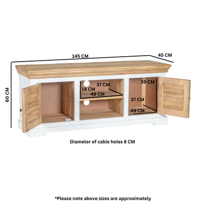 Alfie Tv Cabinet Upto 57" Solid Mango Wood