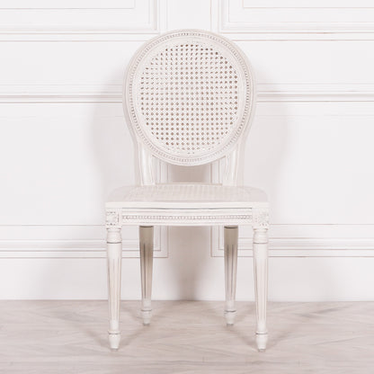 Off White Chateau Rattan Dining Chair