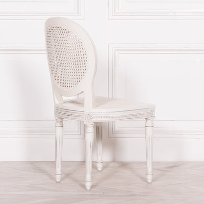 Off White Chateau Rattan Dining Chair