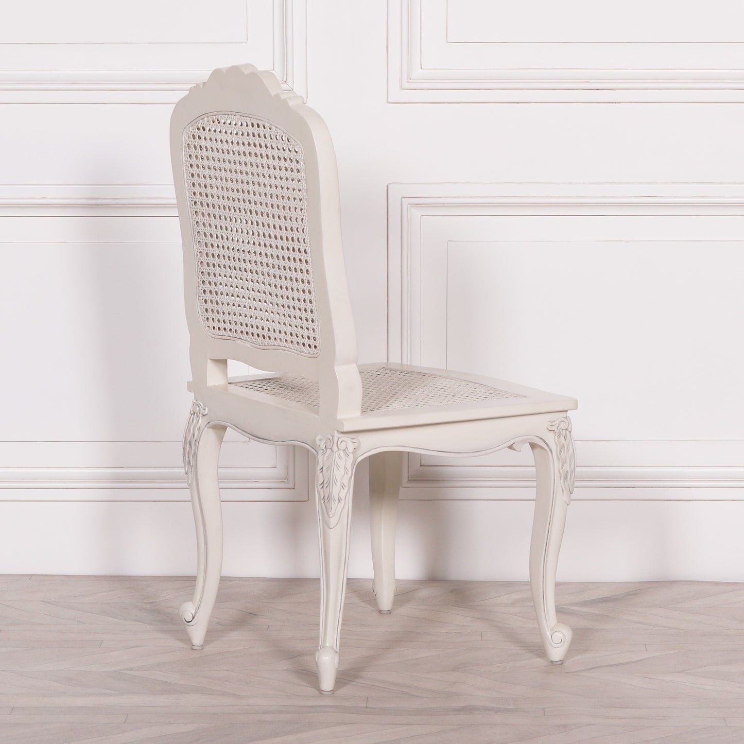 Off White Rattan Dining or Bedroom Chair