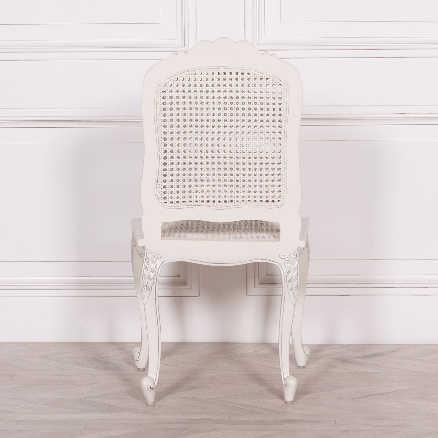 Off White Rattan Dining or Bedroom Chair