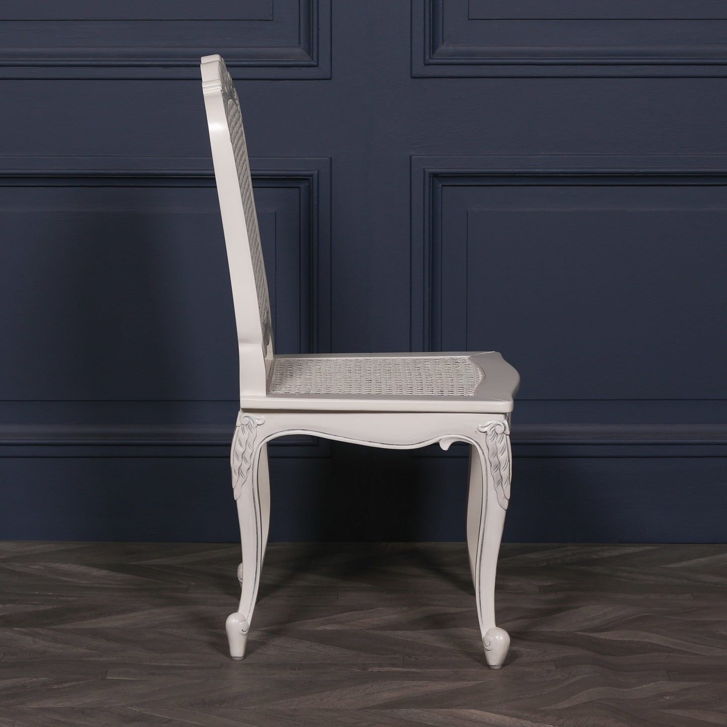 Off White Rattan Dining or Bedroom Chair