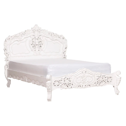 Rococo 5ft King Size Carved Bed