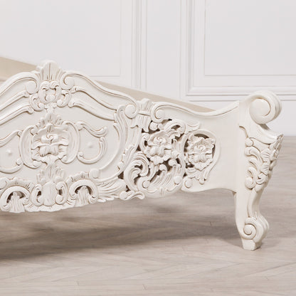 Rococo 4ft6 Double Size Carved Bed