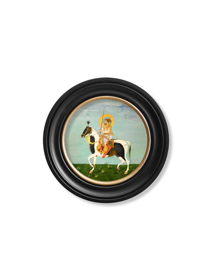 Mughals - Horsemen - Round Frames