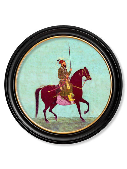 Mughals - Horsemen - Round Frames