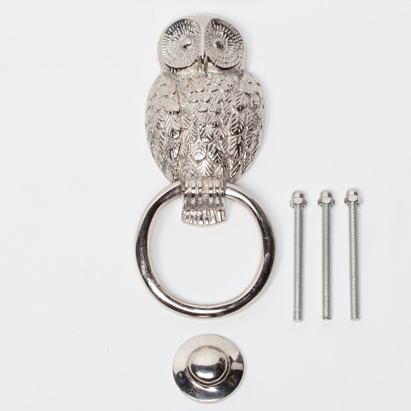 Chrome Owl Door Knocker