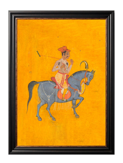 c.17th Century Indian Polo Players Triptych