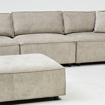 Hilton Corner Sofa in Brooklyn Quill Grey