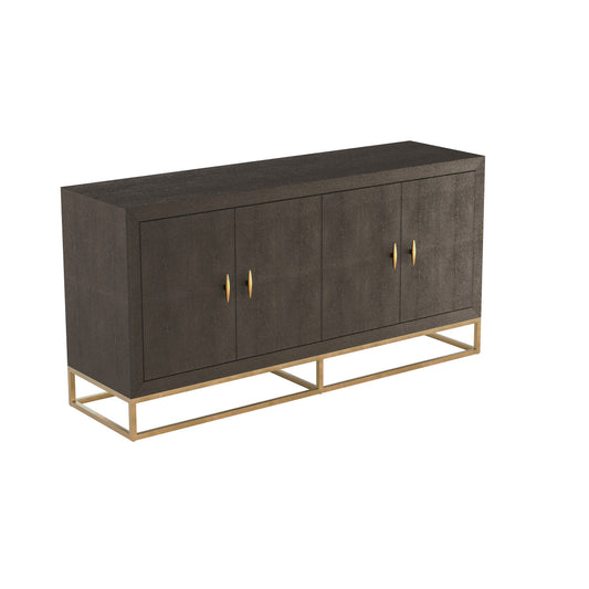 Raphia Sideboard Brown Shagreen