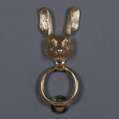 Brass Rabbit Door Knocker