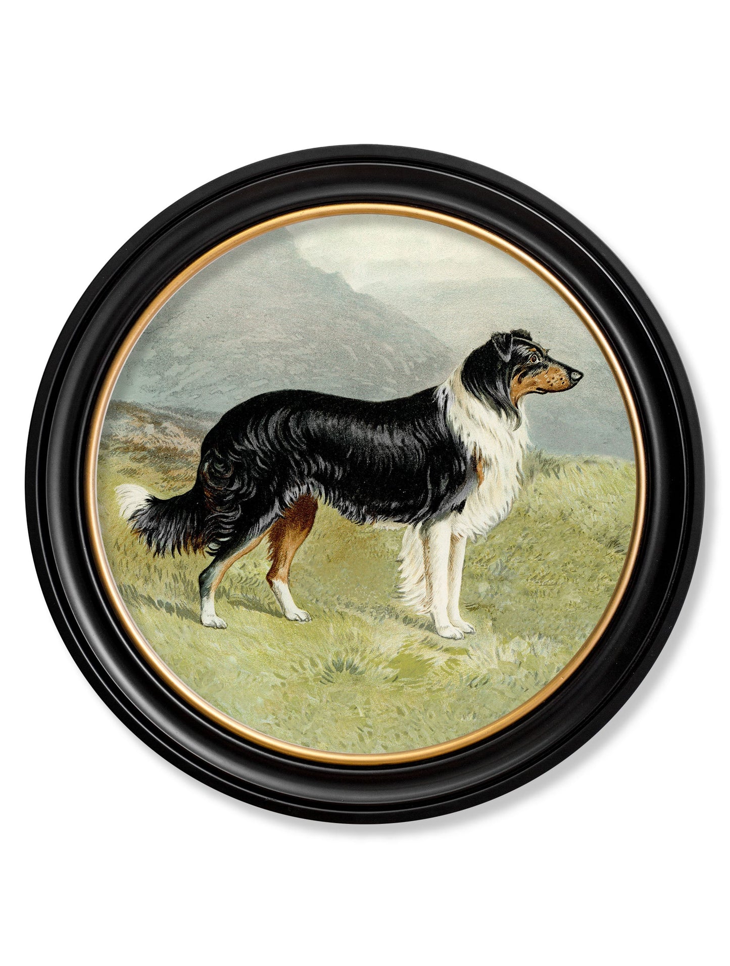 c.1881 Working Dogs - Round Frame