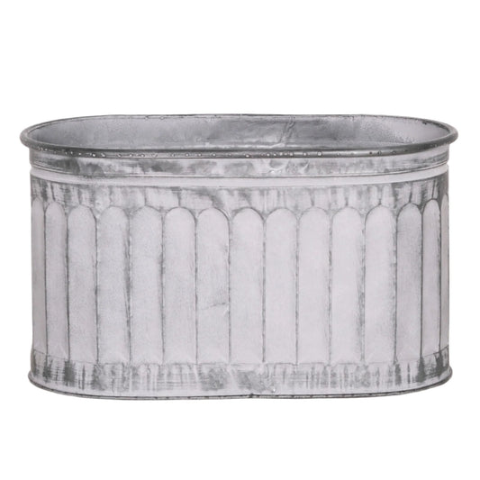 Arched Pattern Metal Planter - Small