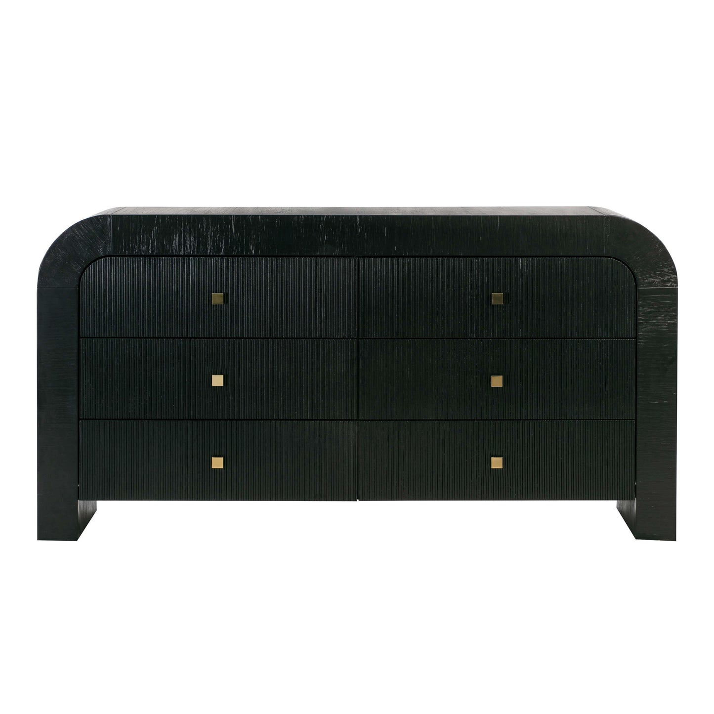 Hump 6 Drawer Black Dresser Sideboard With Drawers