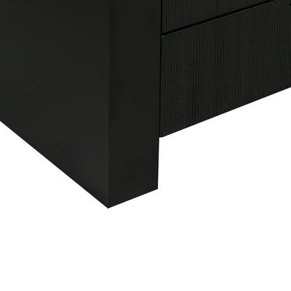 Hump 6 Drawer Black Dresser Sideboard With Drawers