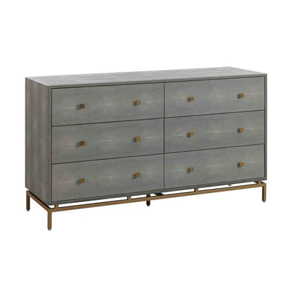 Pesce Shagreen 6 Drawer Dresser Sideboard