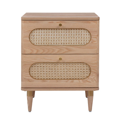 Carmen Cane Nightstand Bedside Table