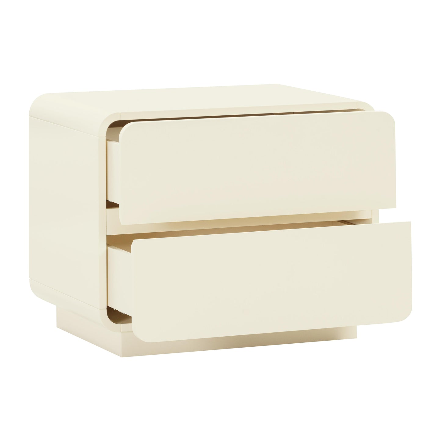 Sagura Cream Nightstand Bedside Table