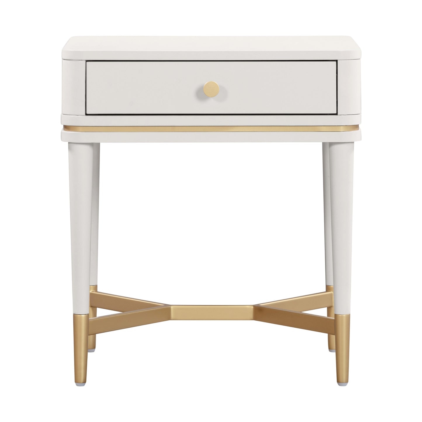 Julieta Cream Nightstand Side Table