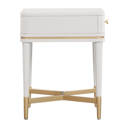 Julieta Cream Nightstand Side Table