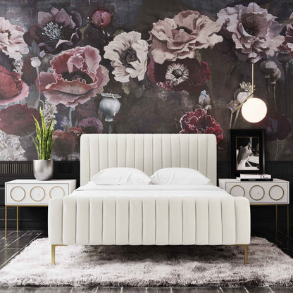 Angela Cream Bed in King Size