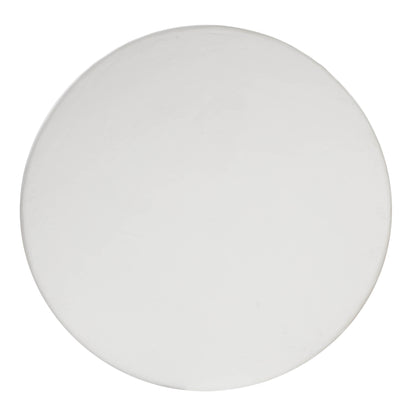 Elika White Faux Plaster Round Dining Table Indoor Or Outdoor