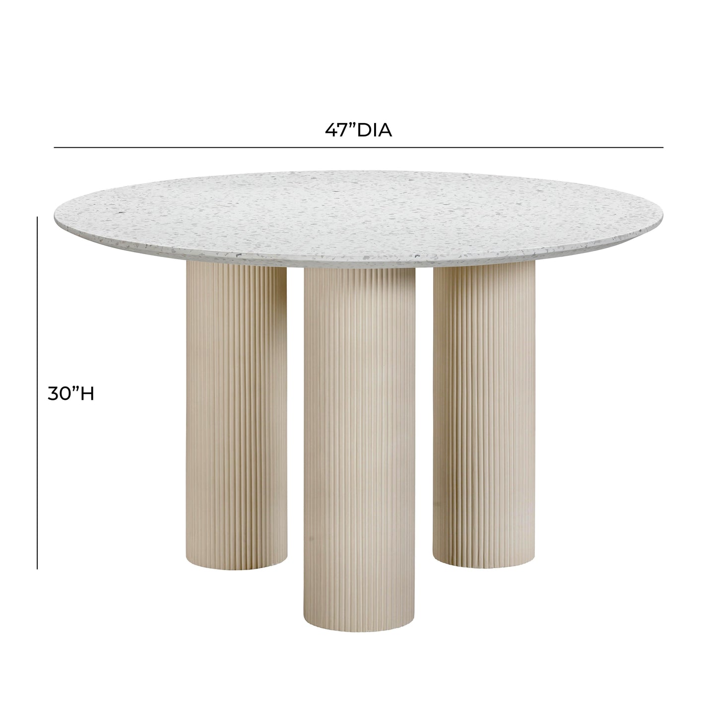 Parcino Terrazzo Concrete Indoor Or Outdoor Dining Table